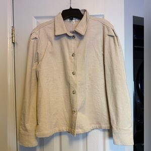 Soaked Corduroy Cream Shirt Jacket